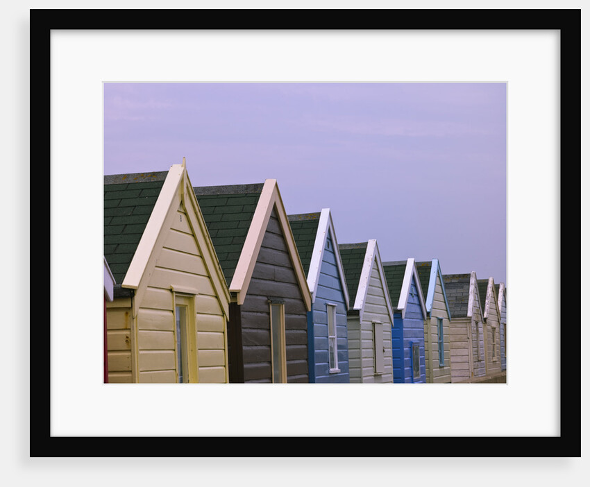 Beach huts in a row, close-up by Assaf Frank